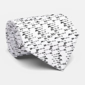 Black and white minimalist boho arrow pattern stropdas (Opgerold)