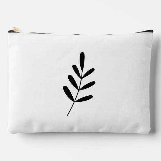 Black and White Minimalist Greenery  Etui (Voorkant)