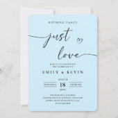 Black And White Minimalist Wedding  Kaart (Voorkant)