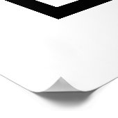 Black and White Modern Bold Big Monogram Simple Poster (Hoek)