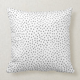 Black and White Modern Doodle Spot Cushion Kussen