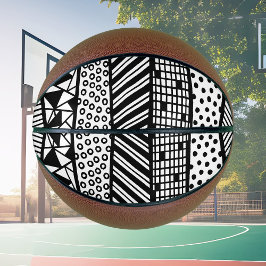 Black and white - modern pattern basketbal