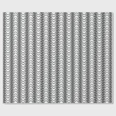 Black and White Moiré Stripes - Trippy Abstract Cadeaupapier (Vlak)
