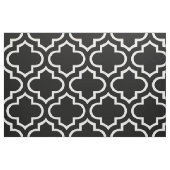Black and White Moroccan Trellis Pattern Fabric 02 Stof (Fat Quarter)
