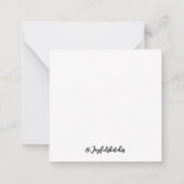 Black and white mountain note card notitiekaartje (Achterkant)