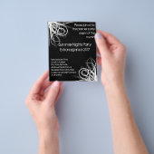 Black and White Music, DJ of Dance Event Flyer (Hand)