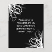 Black and White Music, DJ of Dance Event Flyer (Achterkant)