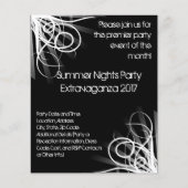 Black and White Music, DJ of Dance Event Flyer (Voorkant)