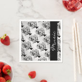 Black and White Music Treble Clef Tree Napkins Servetten (Insitu)