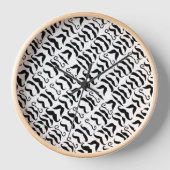 Black and White Mustache de heer Hipster  Retro (Voorkant)