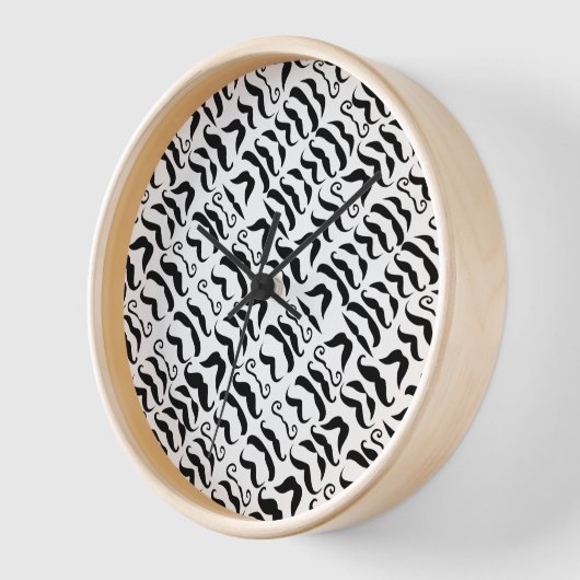 Black and White Mustache de heer Hipster  Retro (Hoek)