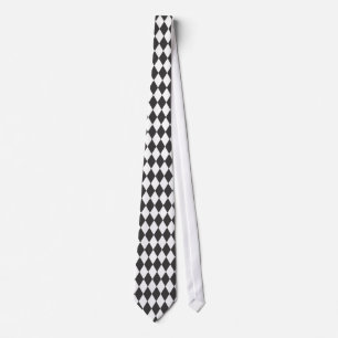 Black and white necktie stropdas