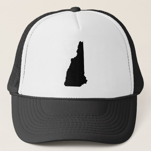 Black and White New Hampshire Trucker Pet (Voorkant)