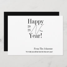 Black and White New Year's Eve