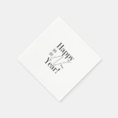 Black and White New Year's Eve Party Servet (Hoek)