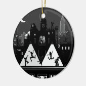 Black and White New York Boogie Nights Ornament (Links)