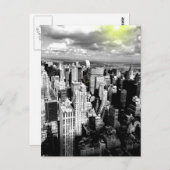Black and White New York City Skyline Briefkaart (Voorkant / Achterkant)