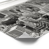 Black and White New York Skyline Poster (Hoek)
