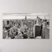 Black and White New York Skyline Poster (Voorkant)