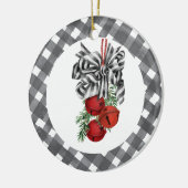 Black and White Noël Keramisch Ornament (Links)