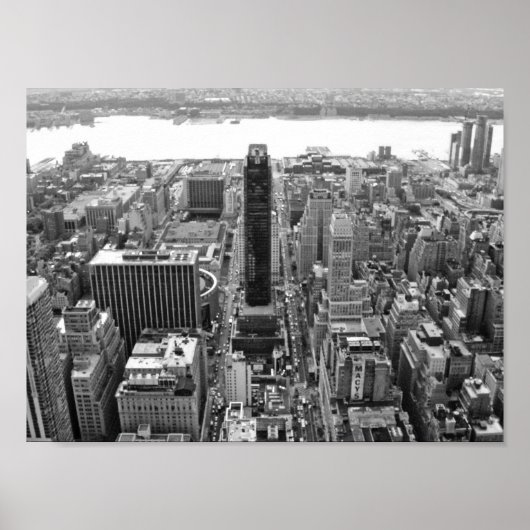 Black and White NYC Photoraph Poster (Voorkant)
