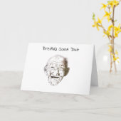 Black and white old man with Irish happy birthday Kaart (Gele Bloem)