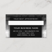 Black and White Ombre Modern Elegant Professional Afsprakenkaartje (Achterkant)