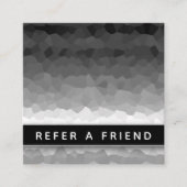 Black and White Ombre Modern Elegant Professional Afsprakenkaartje (Voorkant)