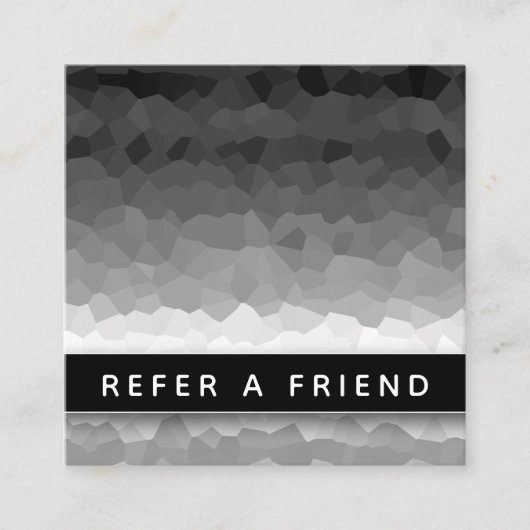 Black and White Ombre Modern Elegant Professional Afsprakenkaartje (Voorkant)