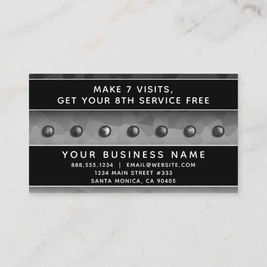 Black and White Ombre Modern Elegant Professional Afsprakenkaartje (Achterkant)