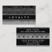 Black and White Ombre Modern Elegant Professional Afsprakenkaartje (Voorkant / Achterkant)