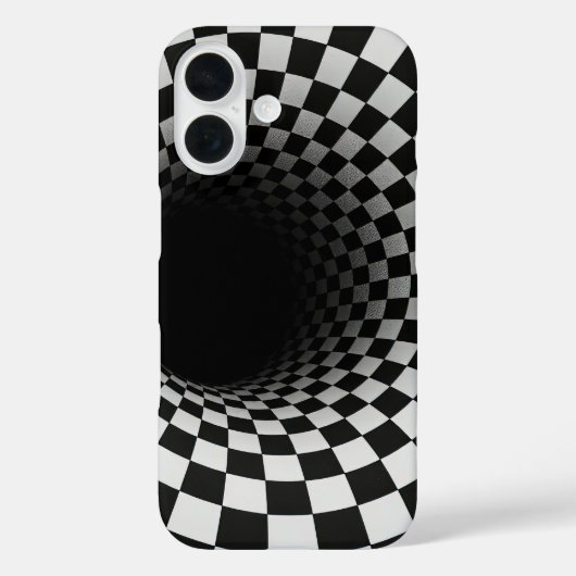 Black and White Optical Illusion Tunnel Case-Mate iPhone Case (Achterkant)