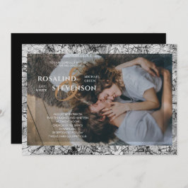 Black and White Ornamental Texture Kaart