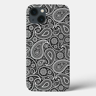 Black and White  Paisley Pattern 2 Case-Mate iPhone Case