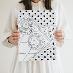 Black and White Paris Bistro Hallway Poster<br><div class="desc">Een prachtig handgetekend briefkaart van Parijs met koffie aan een bistro-tafel in Parijs. Speel prints voor je huis om je aan je reizen te herinneren of maak je gewoon glimlachen!</div>