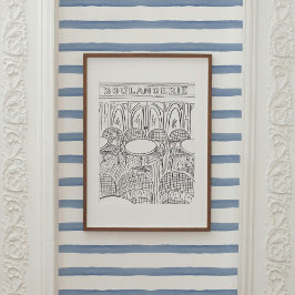 Black and White Paris Boulangerie Poster