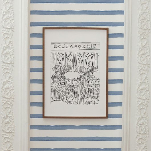 Black and White Paris Boulangerie Poster