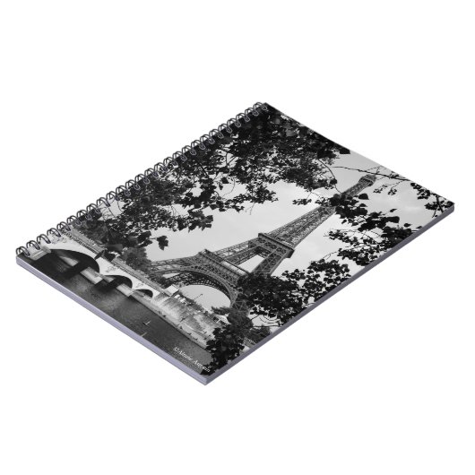 Black and White Paris notebook Notitieboek (Linkerzijde)