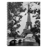Black and White Paris notebook Notitieboek (Voorkant)