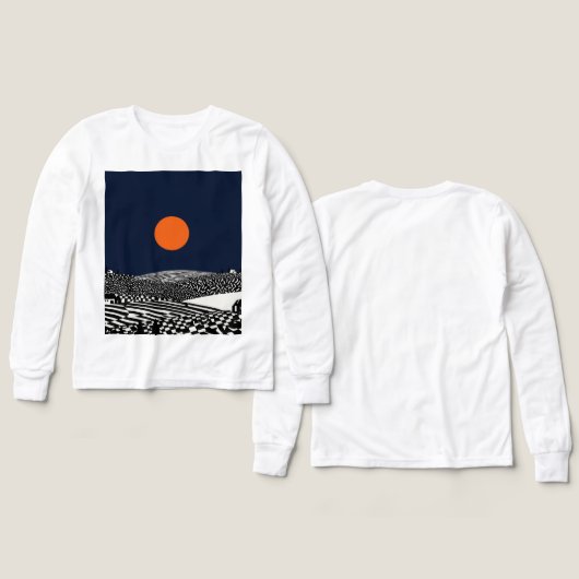 Black and white Patten landscape (Voorkant /achterkant)