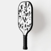 Black and White Pattern Birds on Cherry Blossoms Pickleball Paddle (Links)