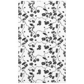 Black and White Pattern Birds on Cherry Blossoms Tafelkleed (Voorkant)
