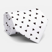 Black and White Pattern Custom Necktie Stropdas (Opgerold)