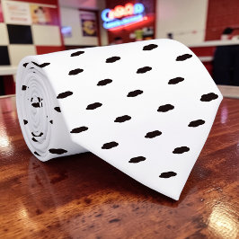 Black and White Pattern Custom Necktie Stropdas