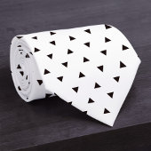 Black and White Pattern Custom Necktie Stropdas