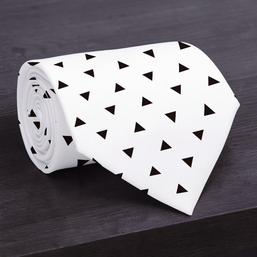 Black and White Pattern Custom Necktie Stropdas