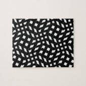 Black And White Patterns Zig Zag Zebra Stripes Legpuzzel (Horizontaal)