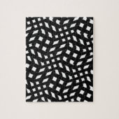 Black And White Patterns Zig Zag Zebra Stripes Legpuzzel (Verticaal)