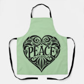 BLACK AND WHITE PEACE HEART SCHORT (Voorkant)