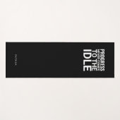 Black and White Personalized Fitness Inspiration Yogamat (Voorkant (horizontaal))